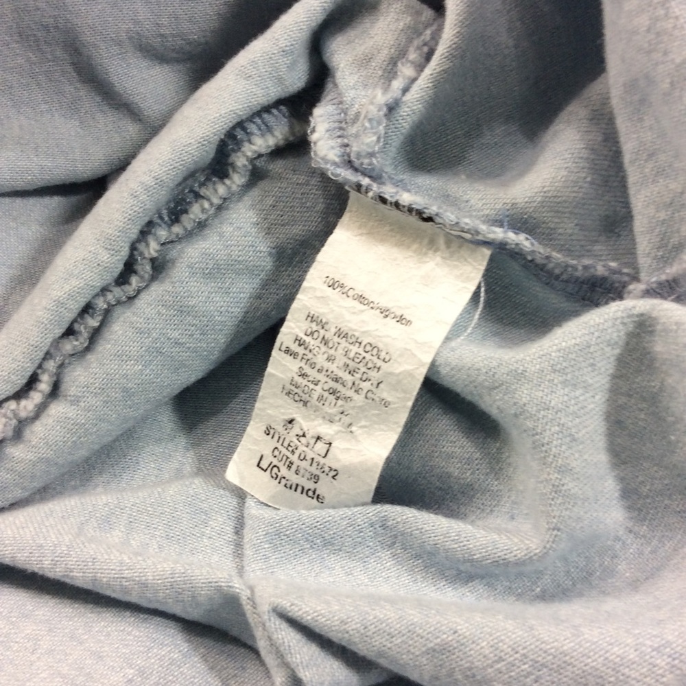 Fashion Nova Denim Top Size L - Picture 3 of 6